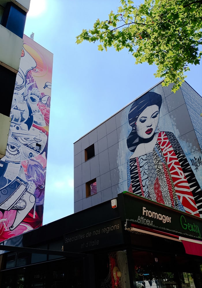 Parigi street art geisha